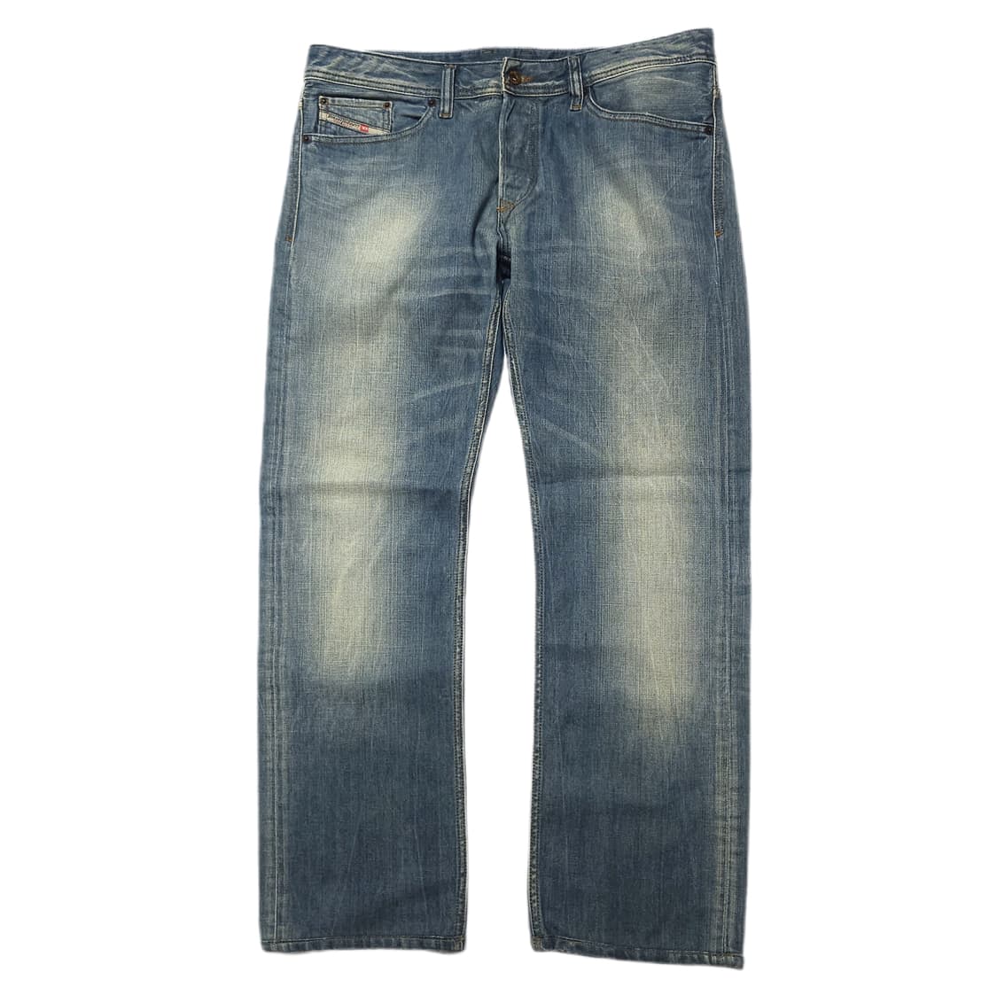 디젤 DIESEL 바이커 워싱 스트레이트 데님 팬츠 상품이미지1