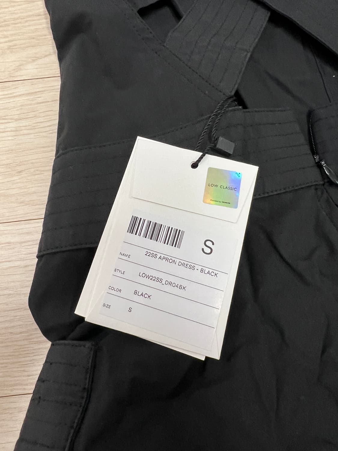 (새상품, 택o) 로우클래식 APRON DRESS 블랙 S 상품이미지7