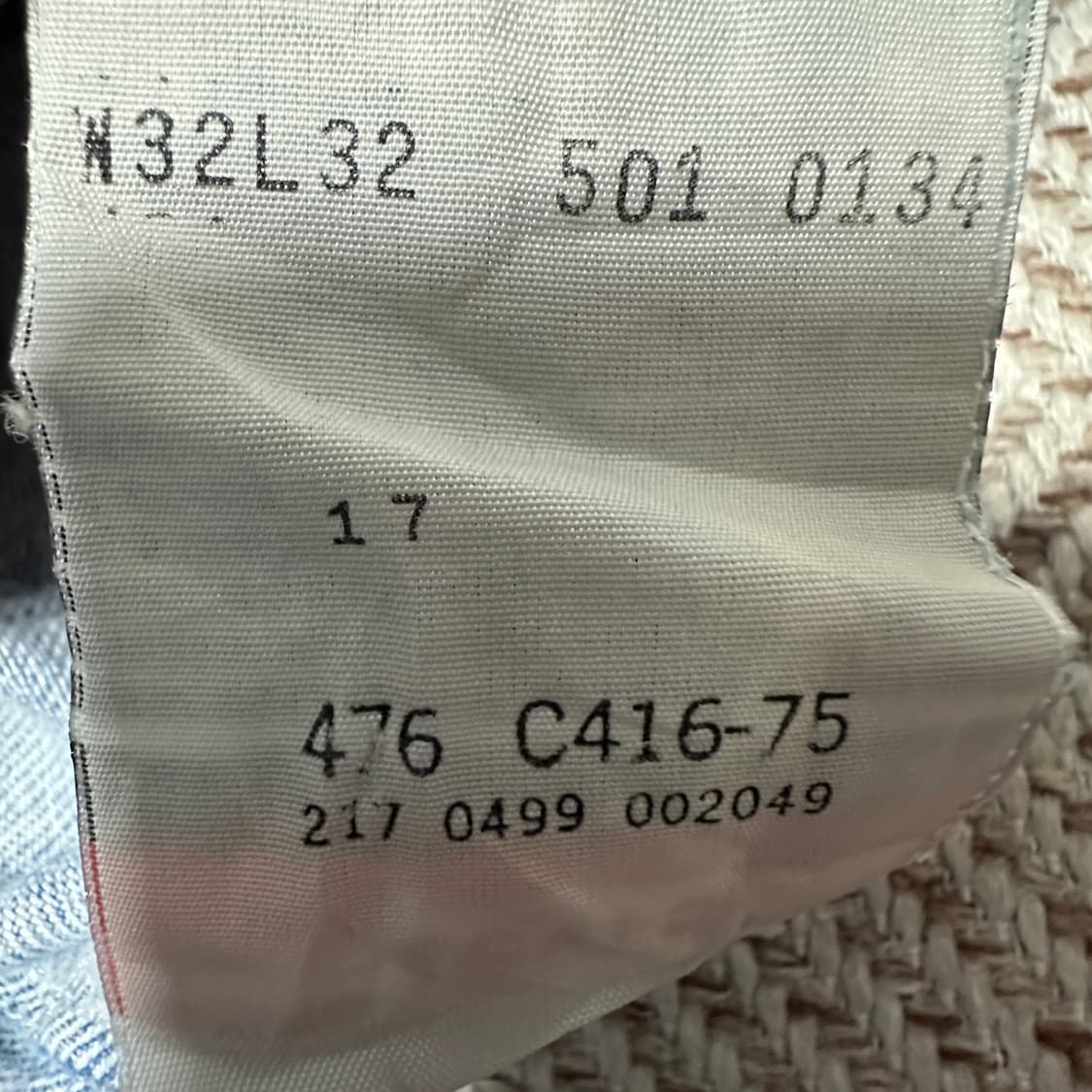 LEVI'S 501 90's canada made denim jeans 상품이미지4