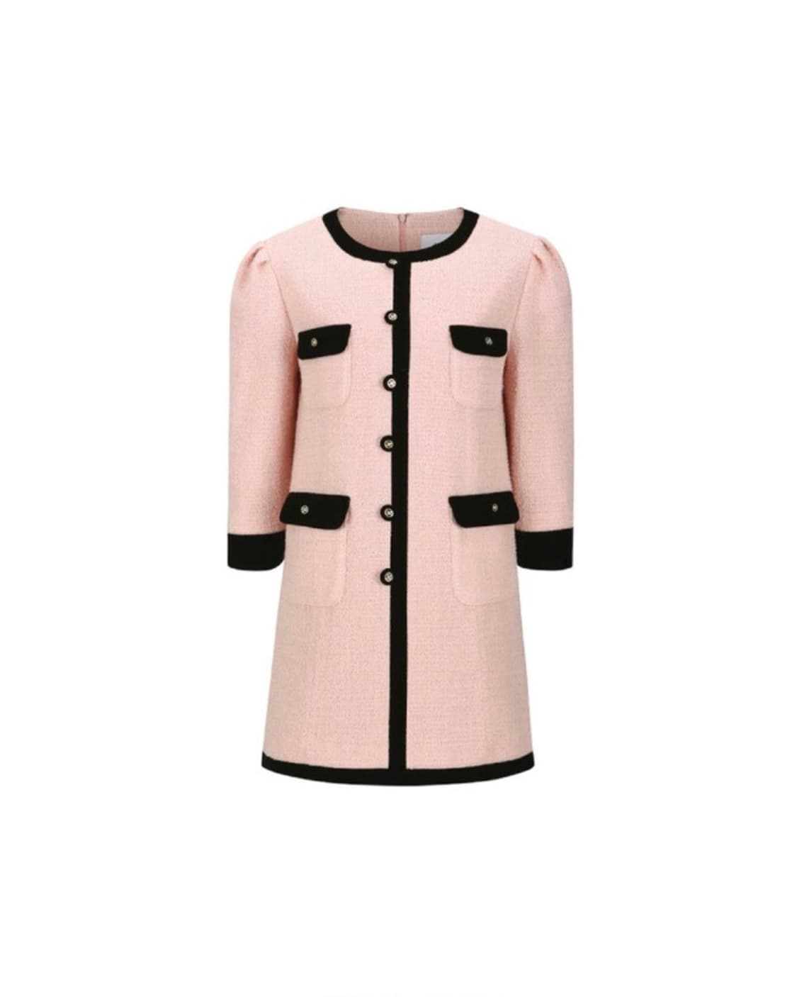 쟈니헤잇재즈 퍼프 버튼 미니 원피스 핑크 상품이미지1