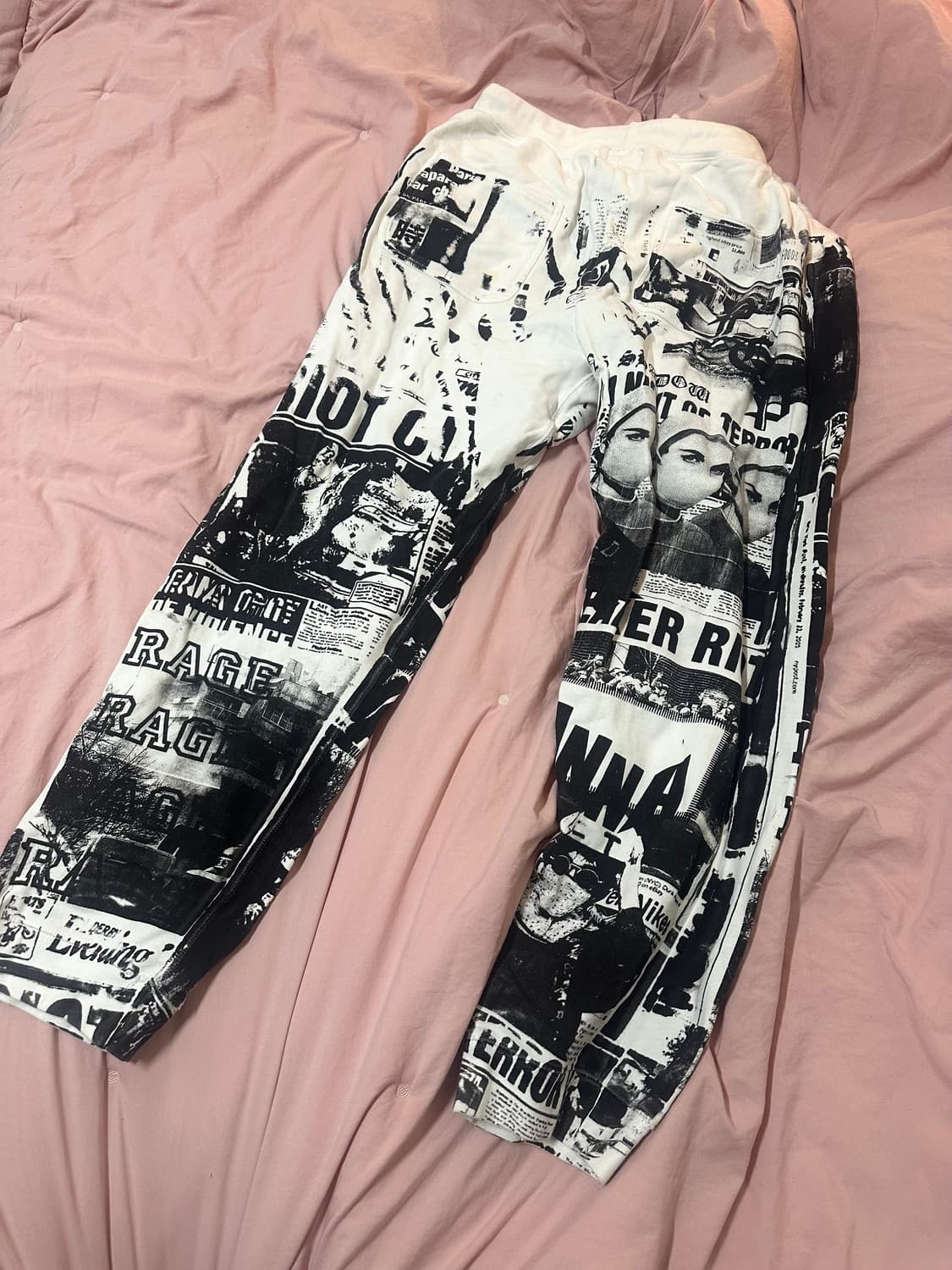 Wanna 프린팅 스웻팬츠 상품이미지2