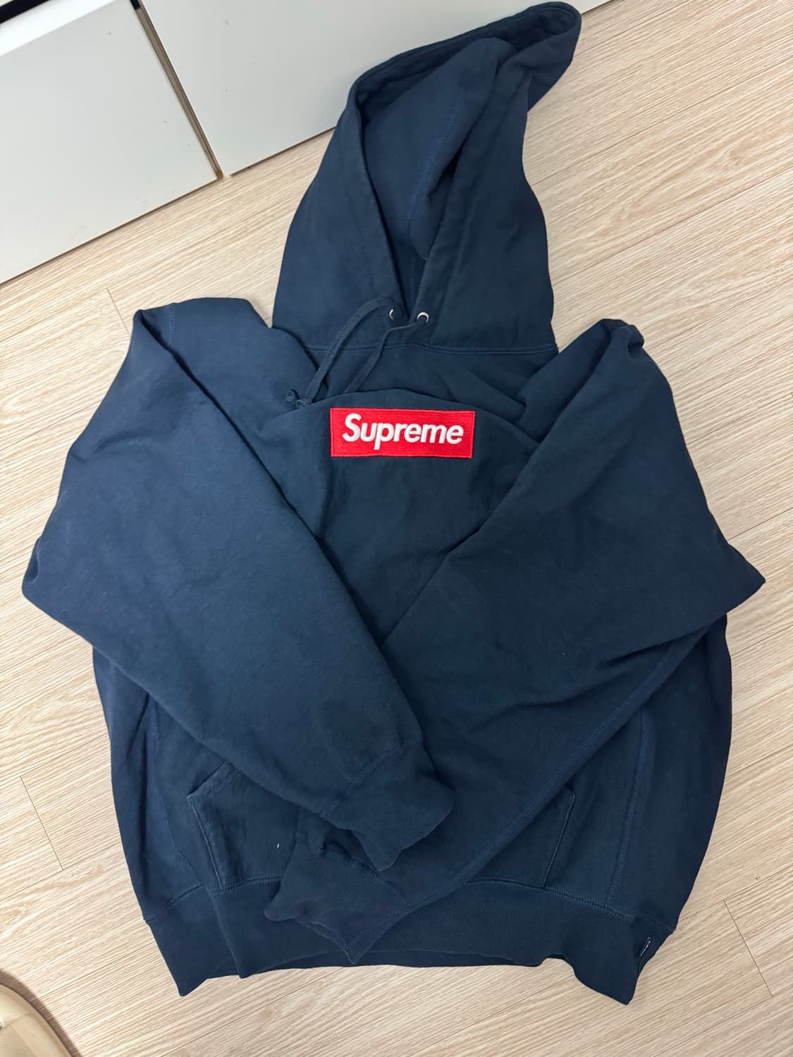 슈프림 박스로고 후드 24fw 네이비 M 상품이미지2