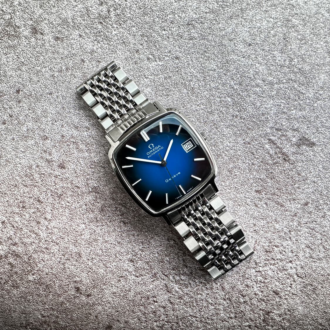 오메가 제네브 오토매틱 블루 다이얼 시계 상품이미지2