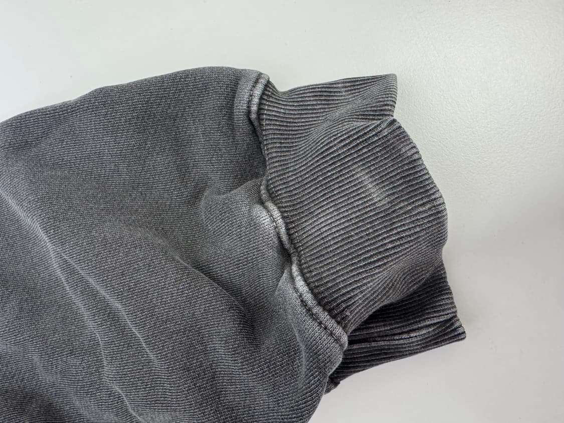 가먼트 워싱 크롭 후드 집업 상품이미지5