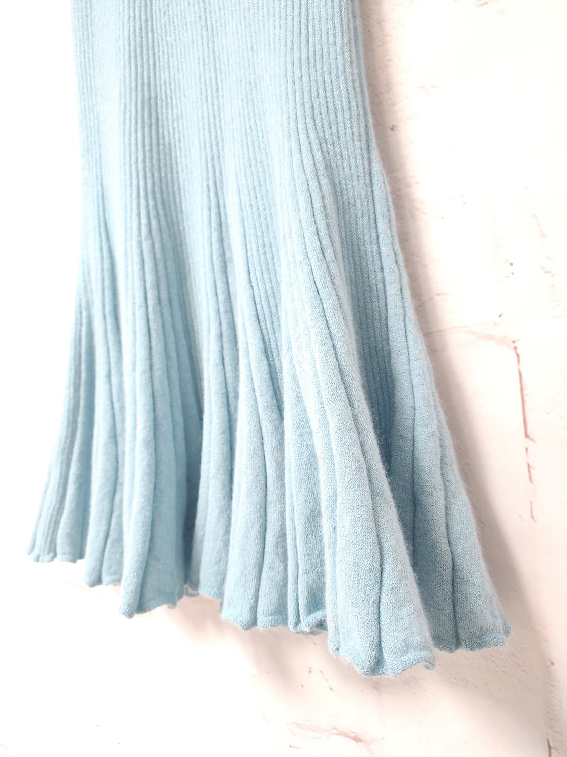 랑방 모헤어 골지 롱 스커트 상품이미지3