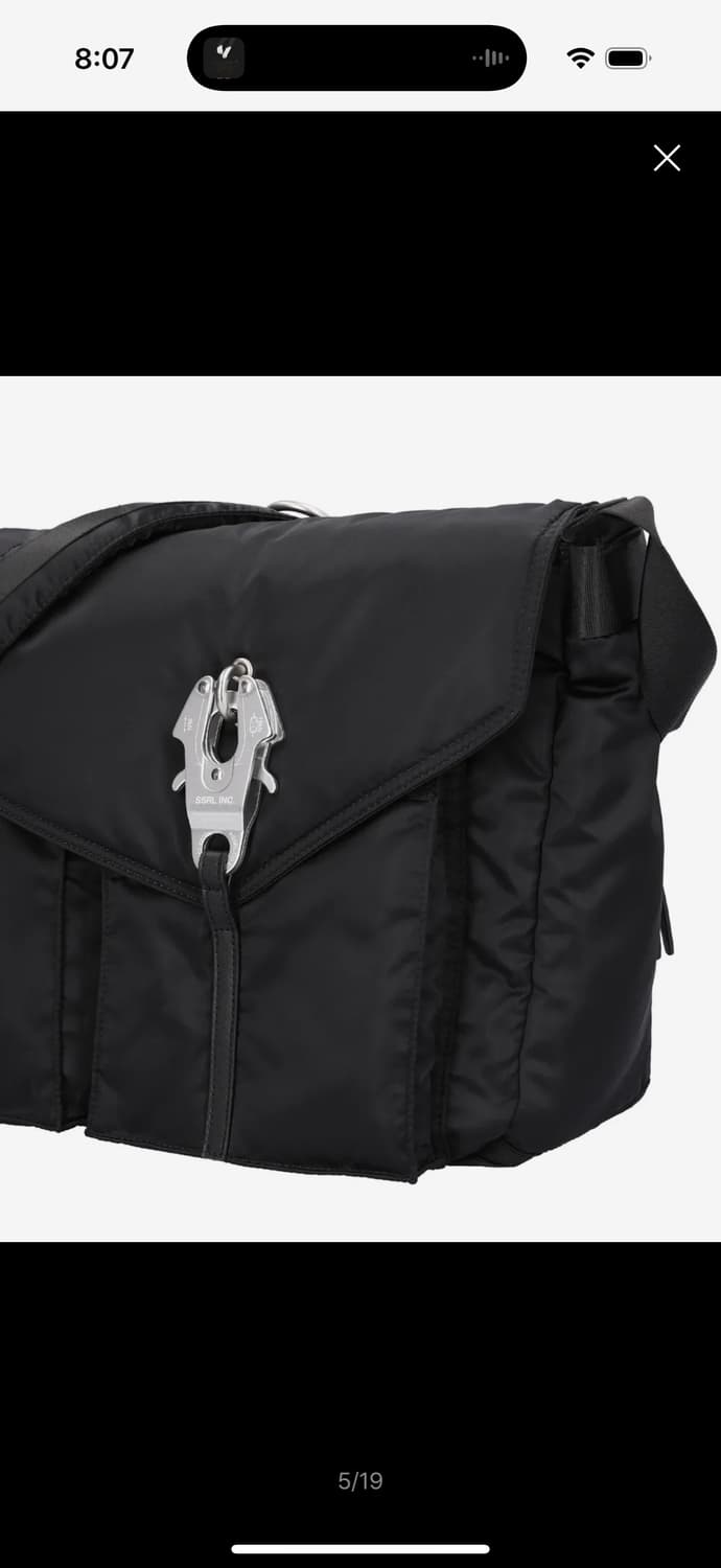 레이븐 오블리크 메신저 백/블랙 상품이미지5