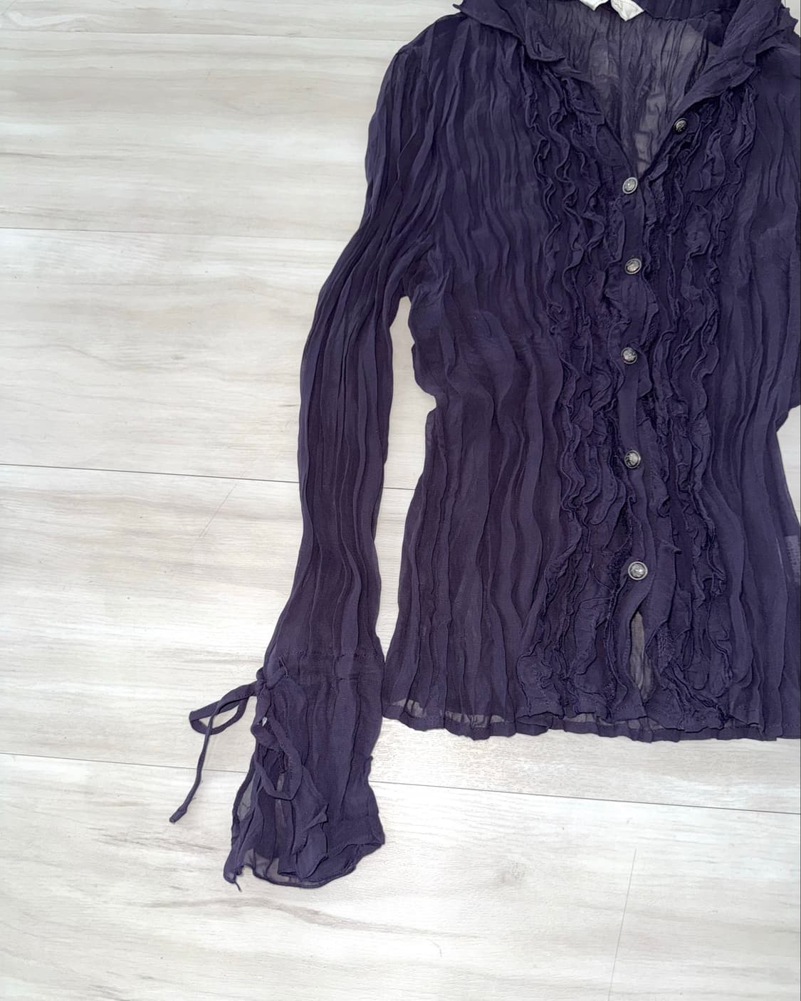 Purple Pleated Shirt 상품이미지8