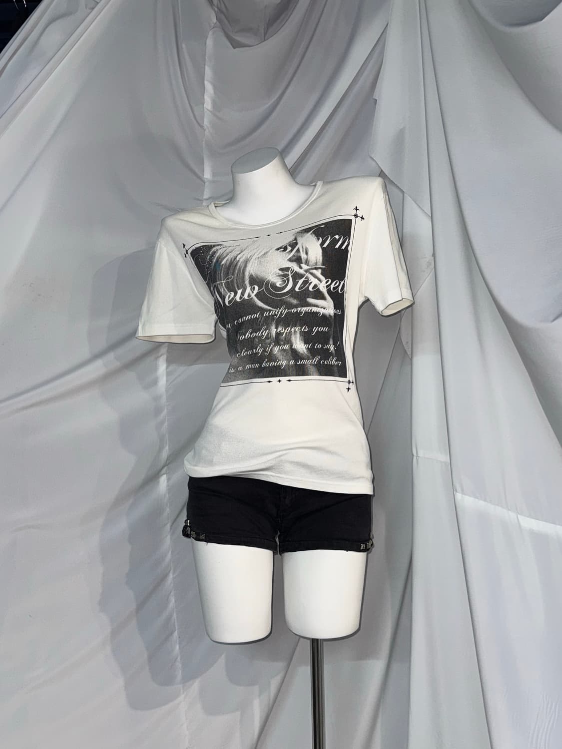 플레이보이 무채색 펑크 와투케 코디세트  상품이미지3
