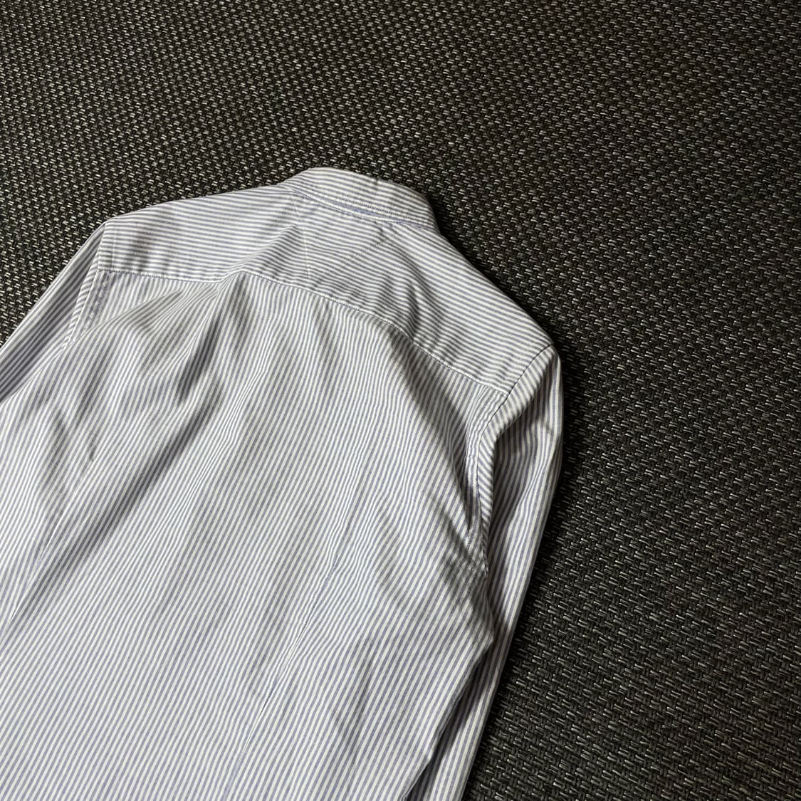 타미힐피거 자수로고 블루 스트라이프 긴팔 셔츠 슬림핏 M 상품이미지9