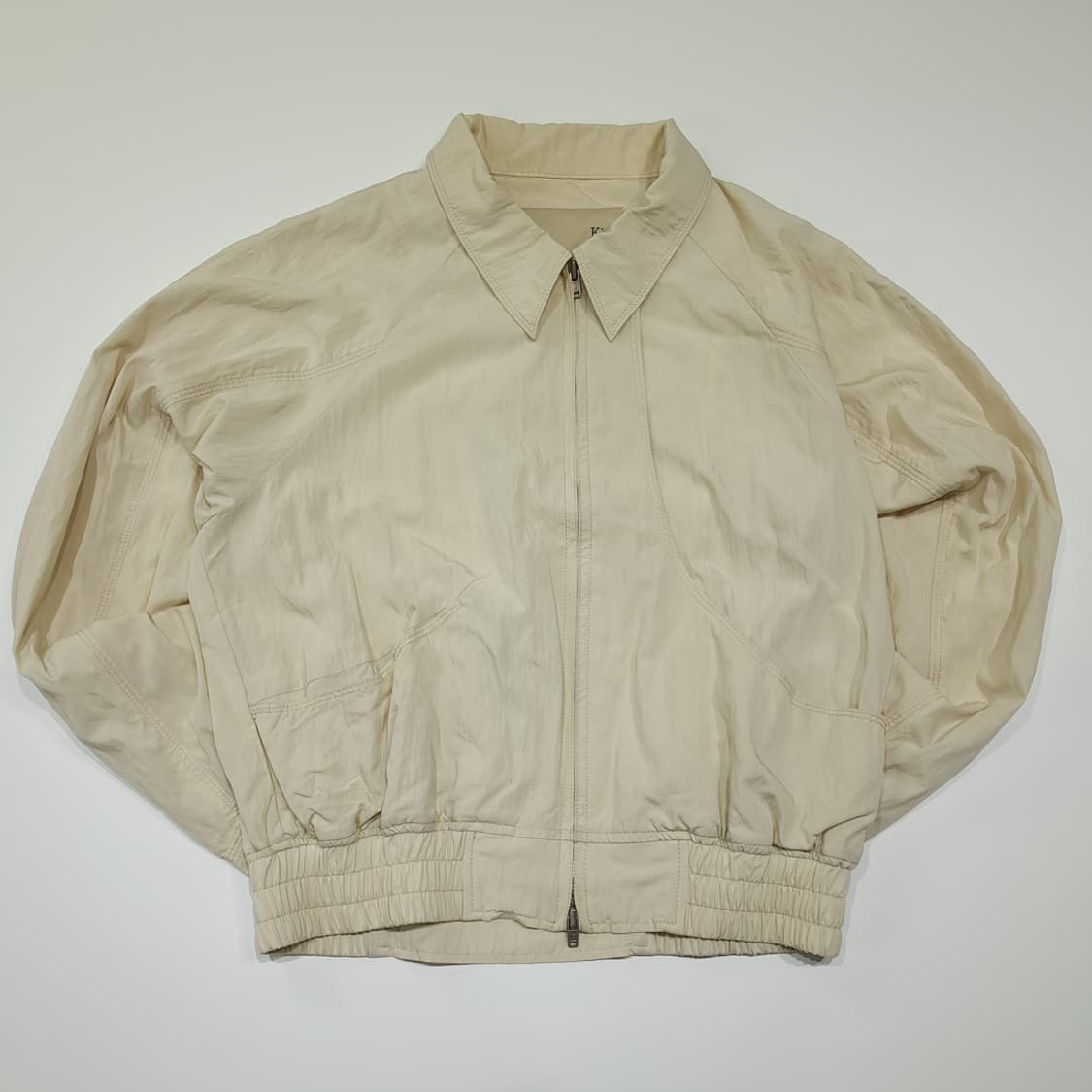 CK054 FREE 마땡킴 한국판  래글런 베이지 바람막이 자켓 상품이미지1