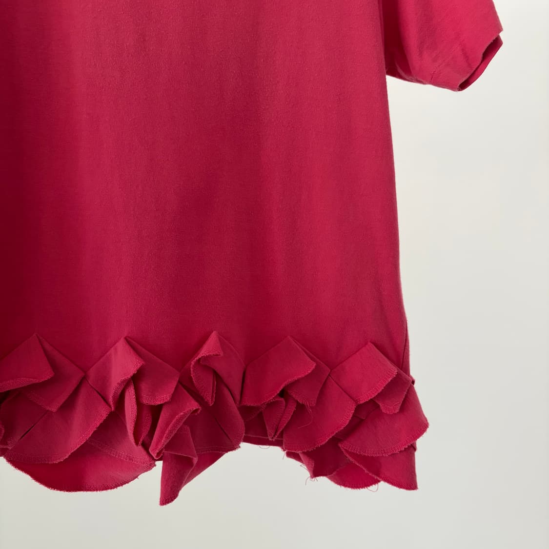 Pink Ruffle Half T 상품이미지2