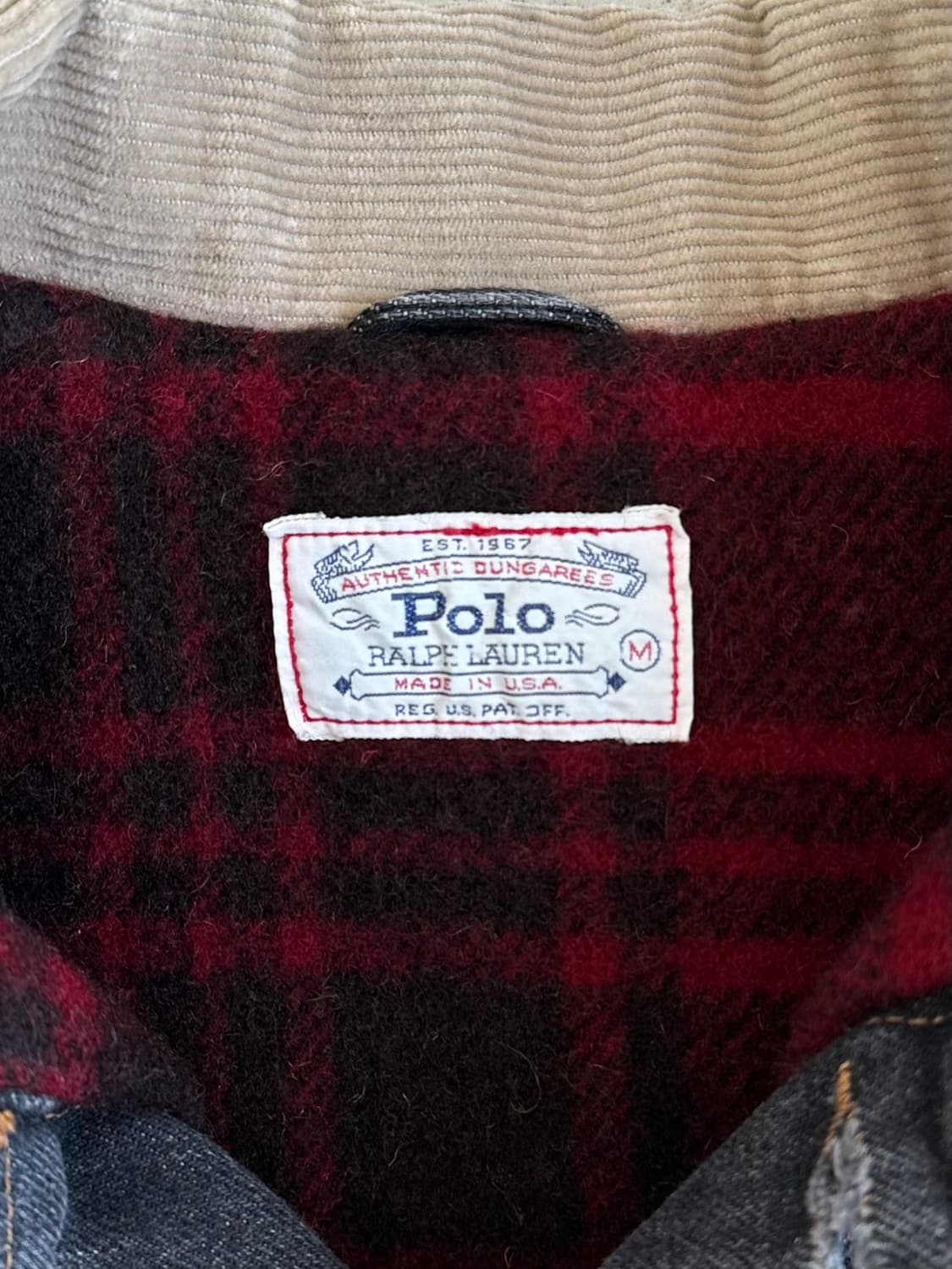 90s 빈티지 폴로 덩가리 자켓 블랙 M 상품이미지7