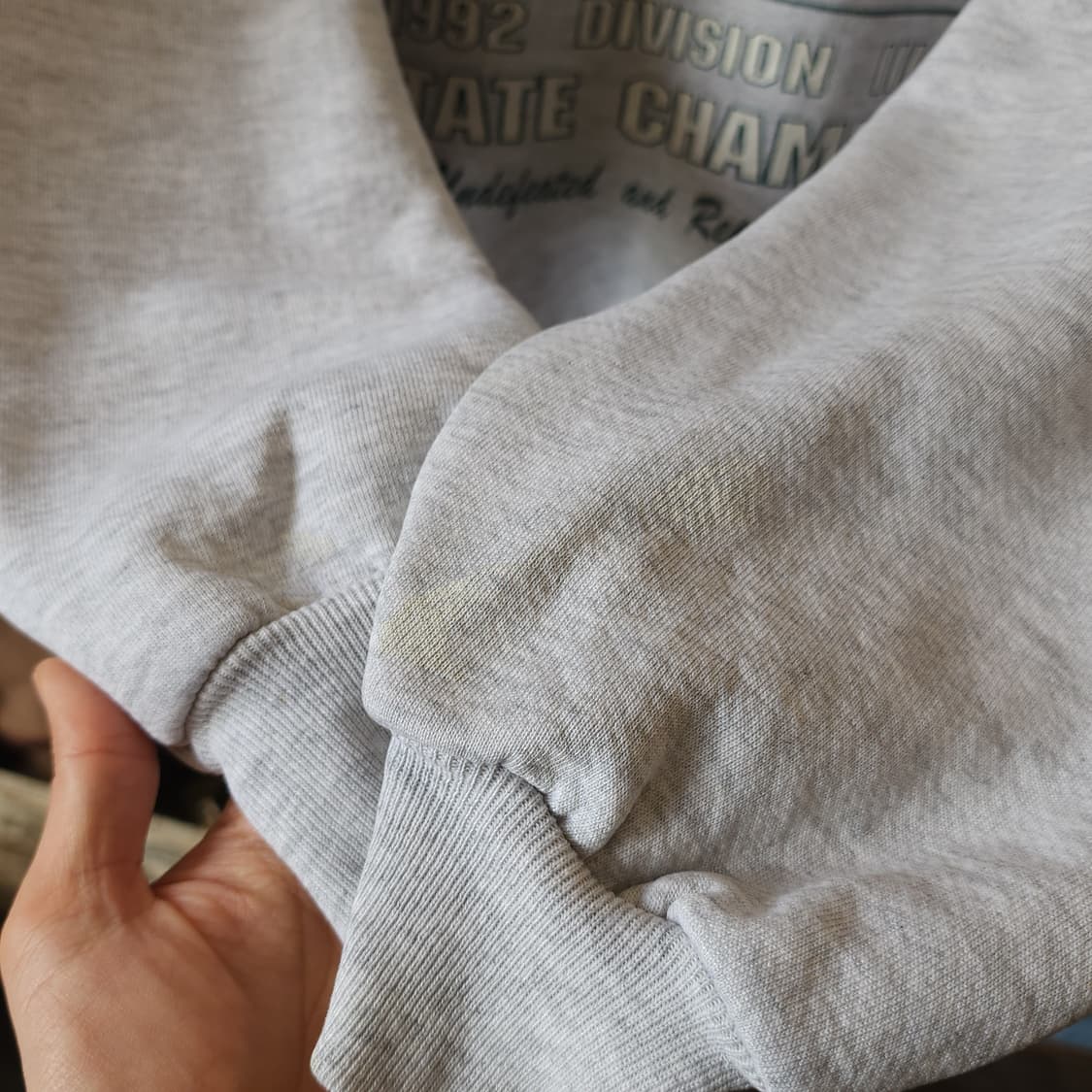 90s 러셀 후드 레이크 캣홀릭 미국 오리지널 빈티지 스웻셔츠 XL 상품이미지9