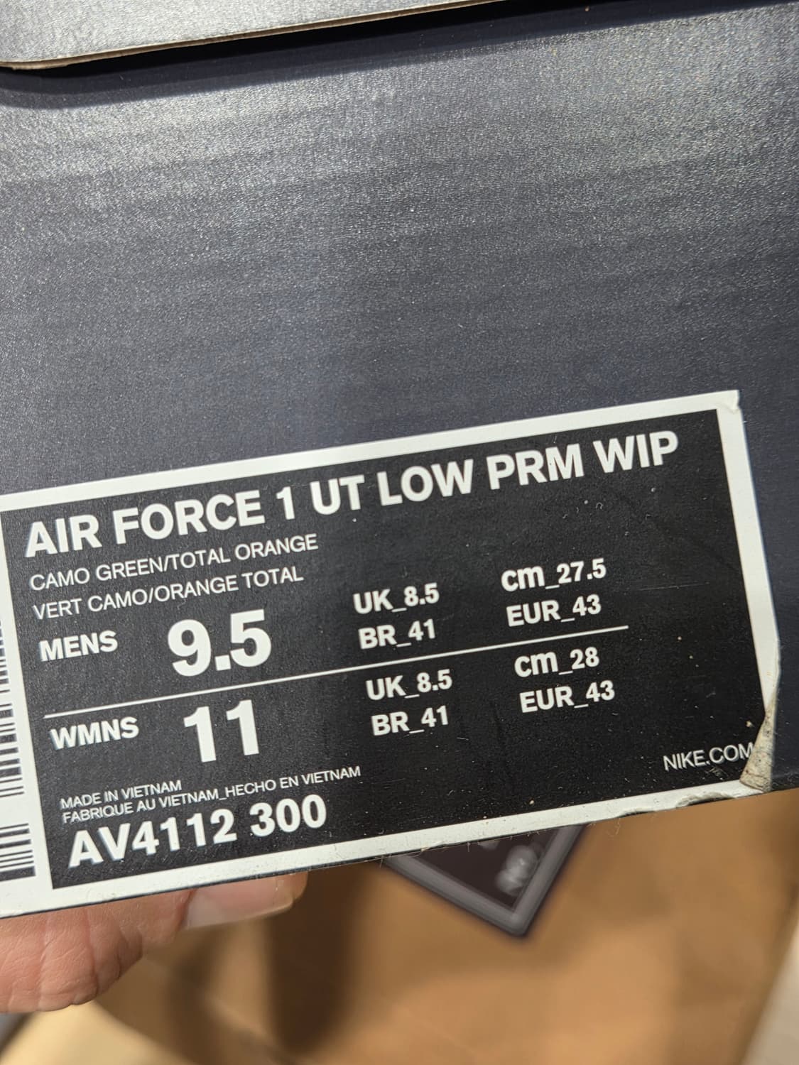 나이키 x 칼하트 에어포스1 상품이미지5