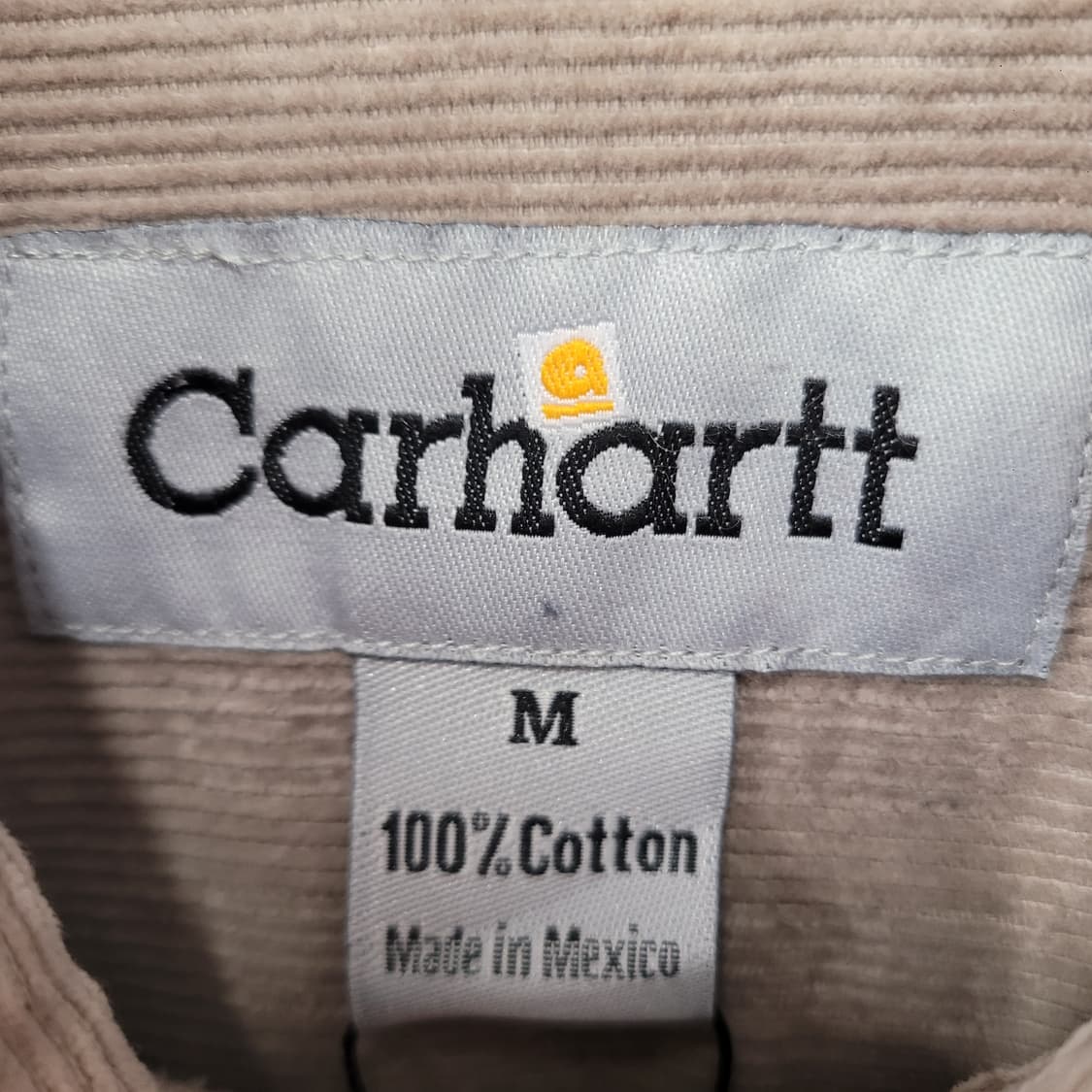 Carhartt 칼하트 코듀로이 셔츠 자켓 베이지 상품이미지4