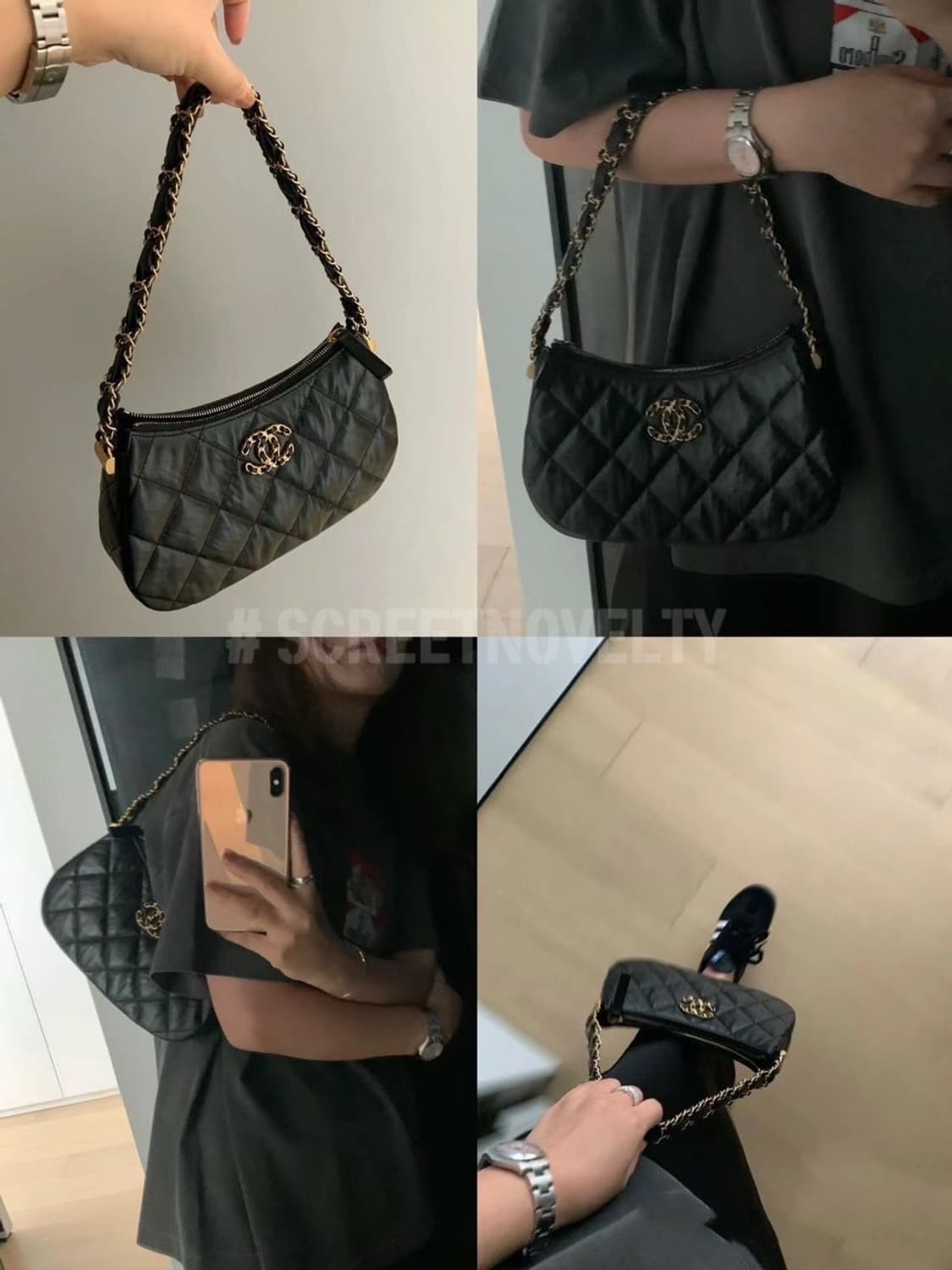 샤넬뷰티 램스킨 골드체인 호보백 퀄팅 숄더백 VIP 상품이미지9