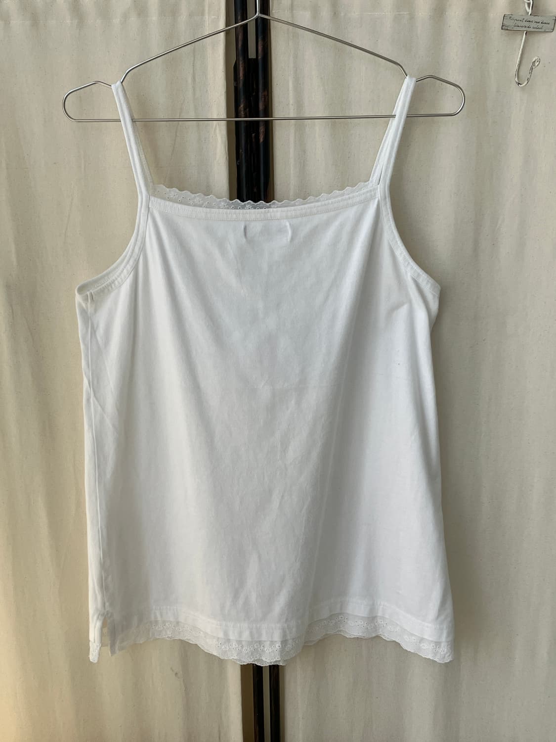 white crochet mori strap sleeveless 상품이미지5