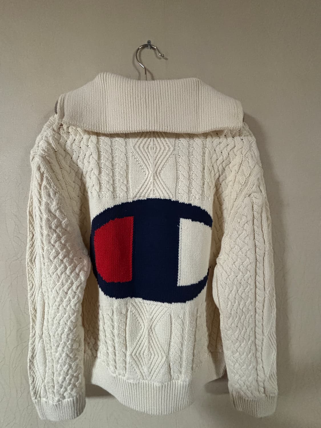 자라x챔피온 케이블 니트 가디건 s 상품이미지7