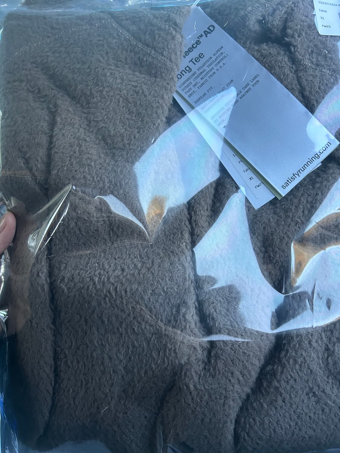 Satisfy 새티스파이 퍼즈플리스 ad롱 슬리브 팔콘 새상품 XL 상품이미지8