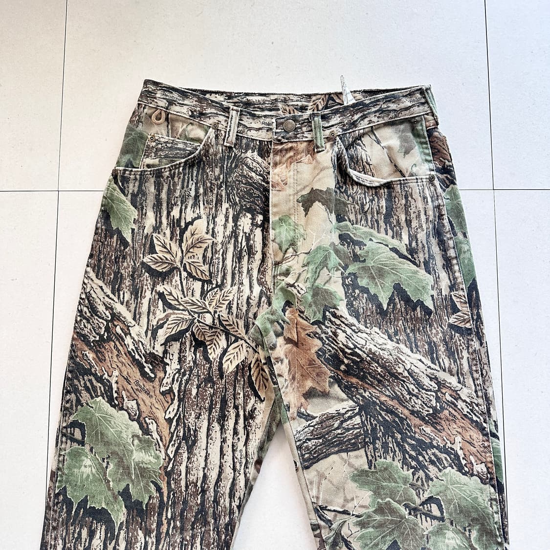 90s 빈티지 랭글러 리얼트리 카모 팬츠 34 MADE IN USA 상품이미지2
