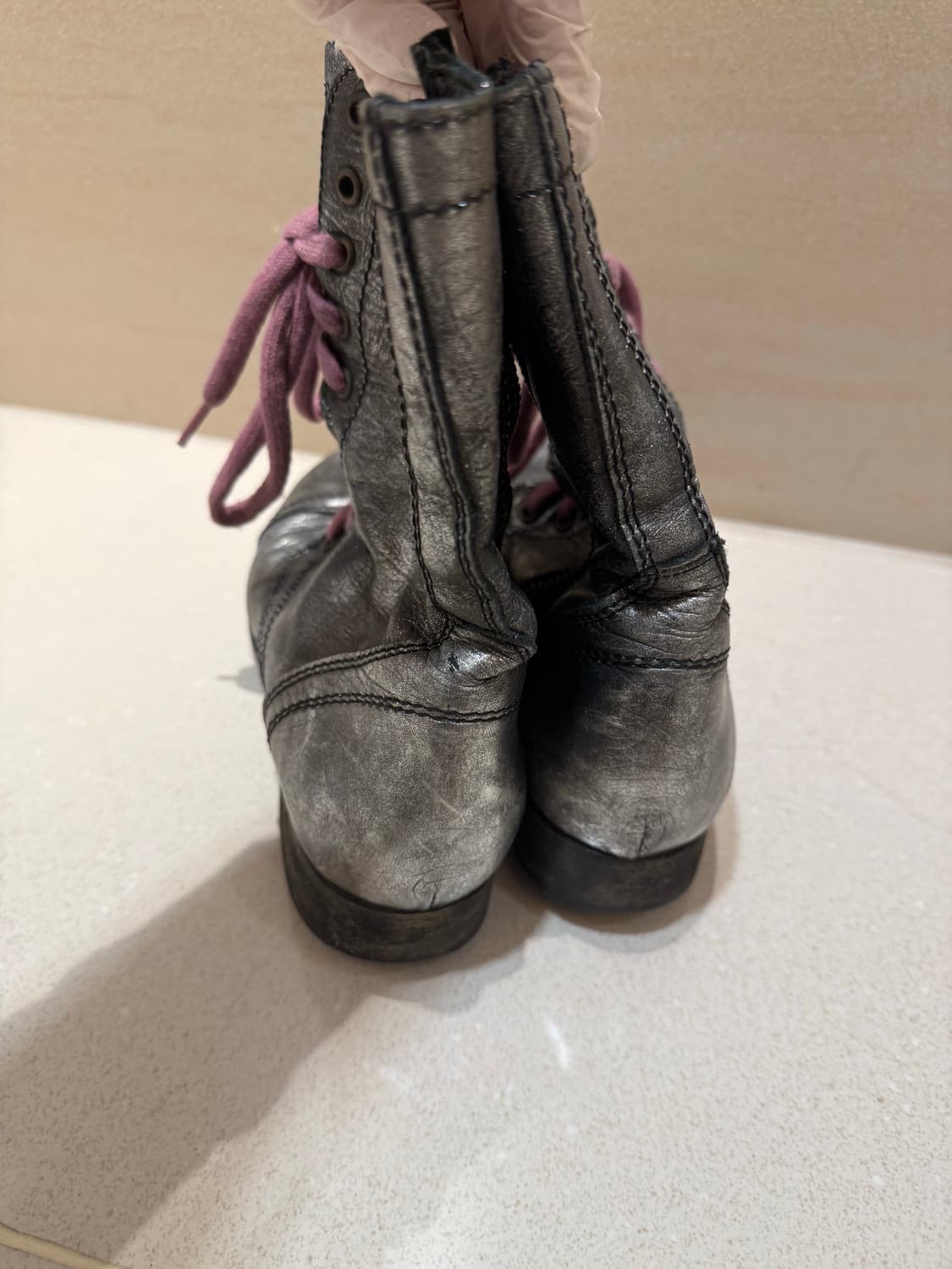 스티븐매든 실버 워커 부츠 240 앵클부츠 구두 디젤 슈슈통 랄프로렌 상품이미지2