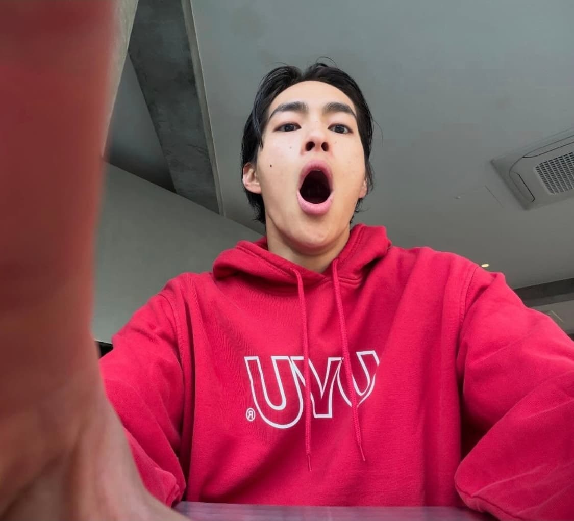 UVU 아웃라인 후드 레드 상품이미지3