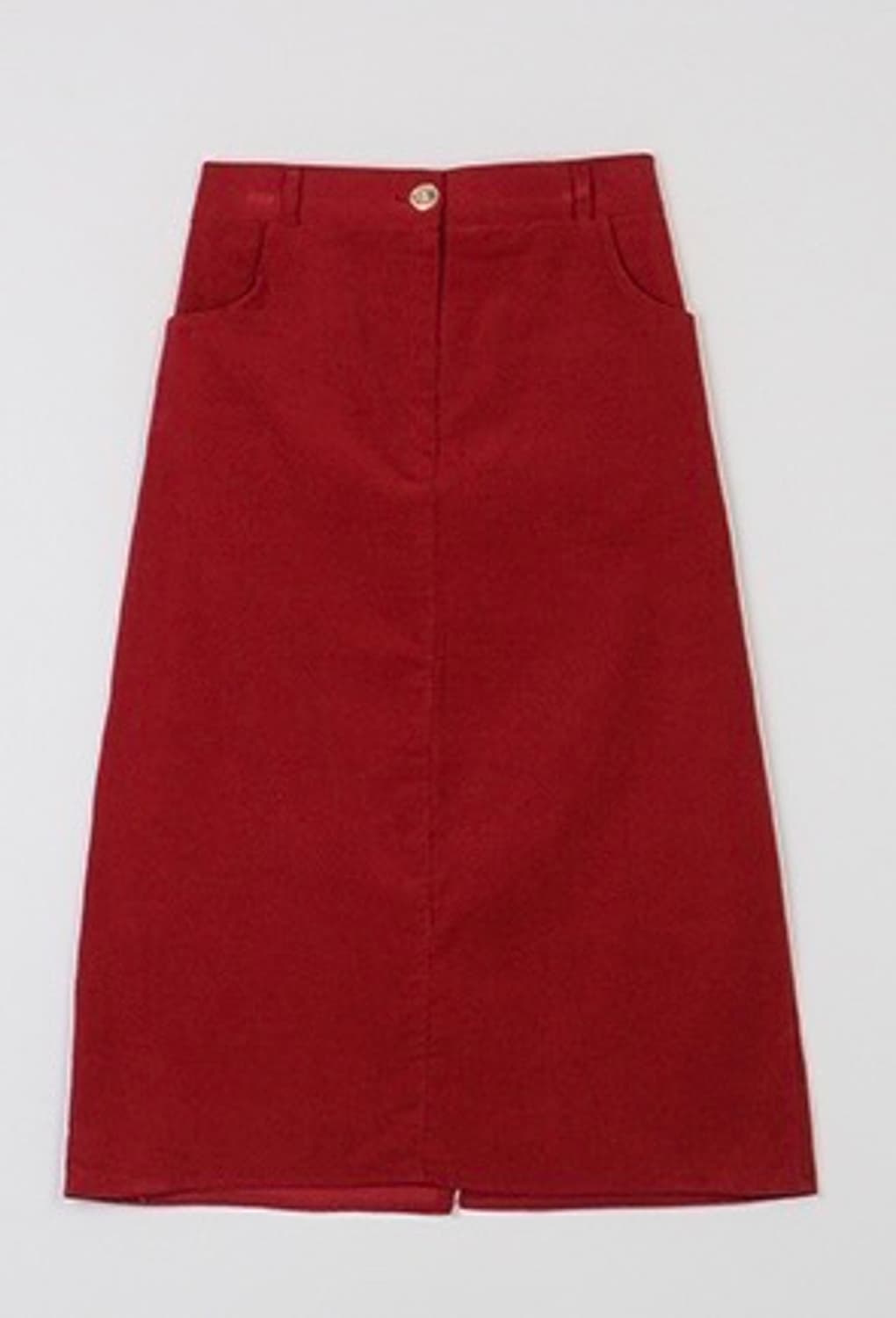 미디 코듀로이 미디스커트 판매합니다. 상품이미지1