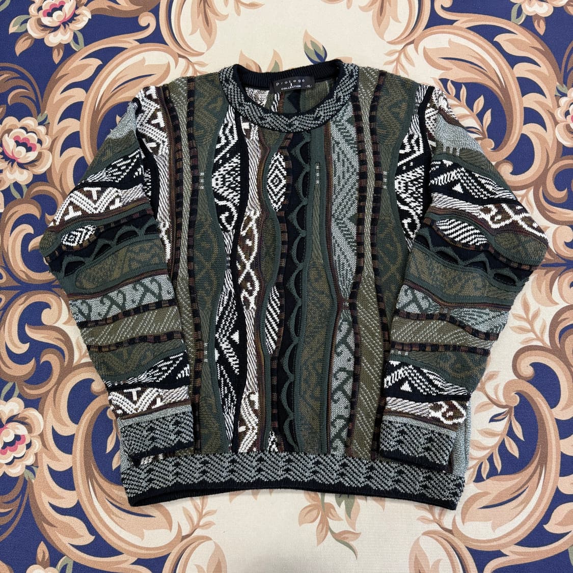 (XL)VTG 케이블 니트 셔츠(made in usa) 상품이미지1