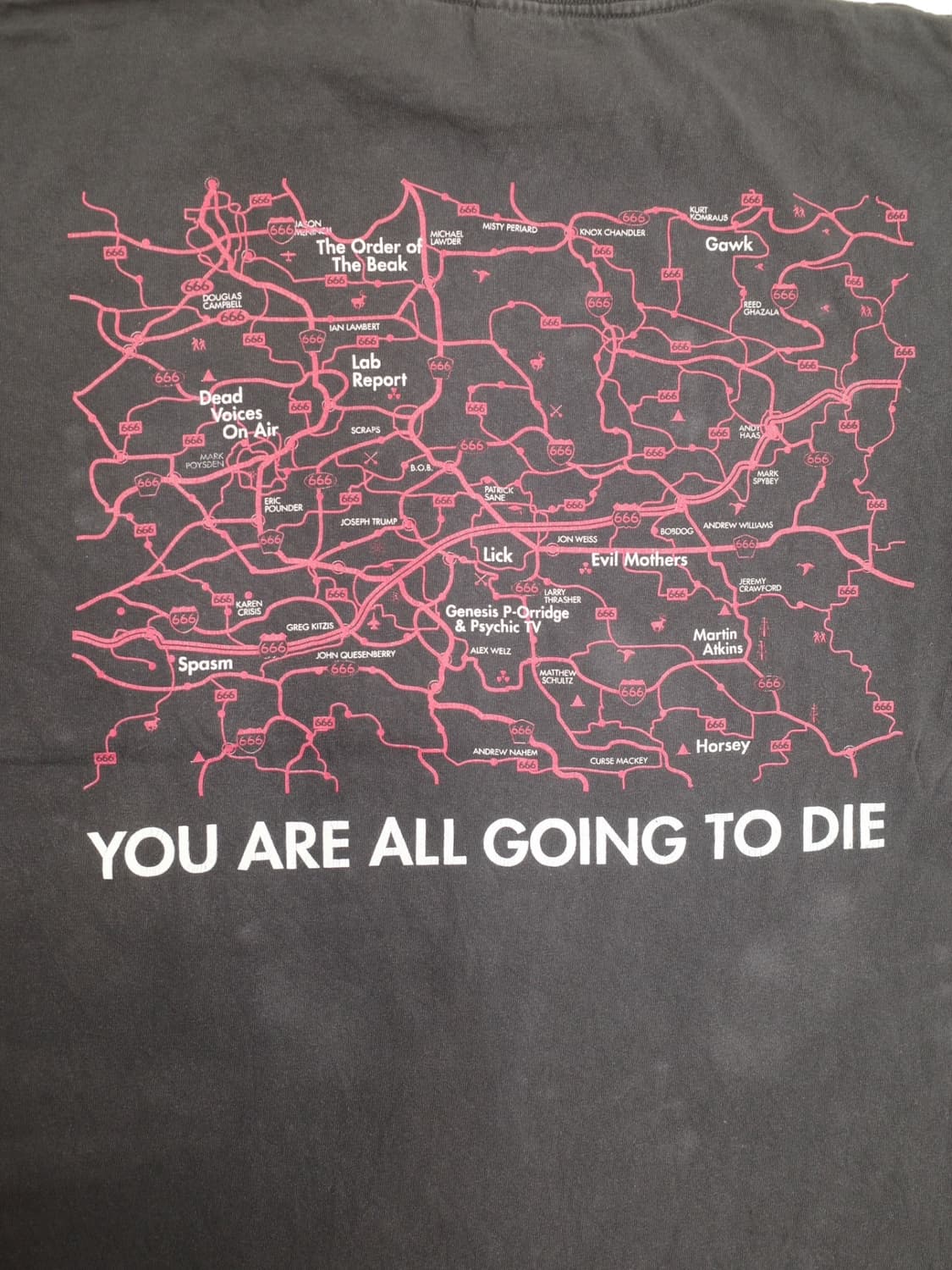 90’s 인비저블 루트 666 빈티지 밴드 티셔츠 상품이미지4