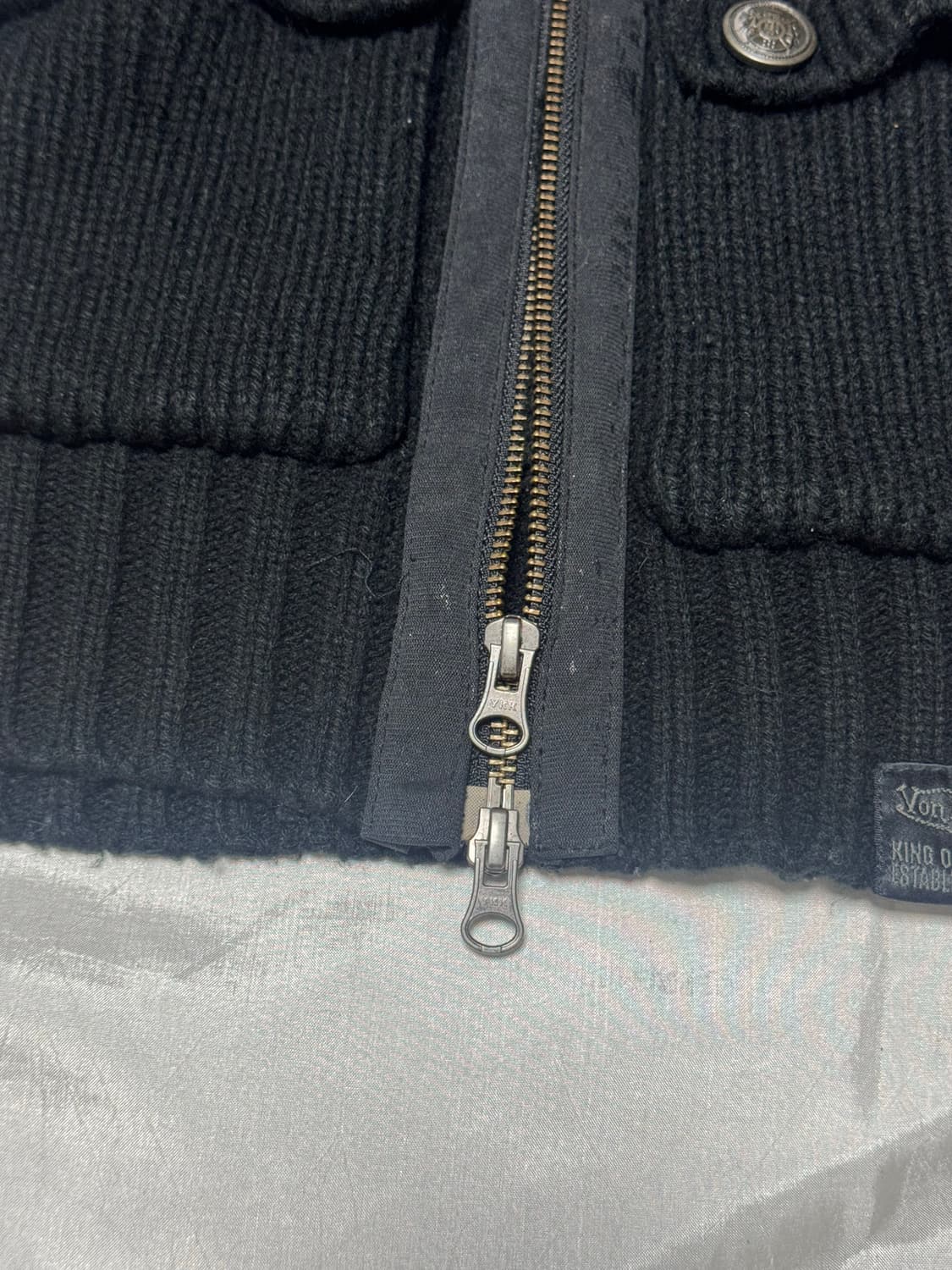 “Von Dutch“ Knit Zip-up 상품이미지3