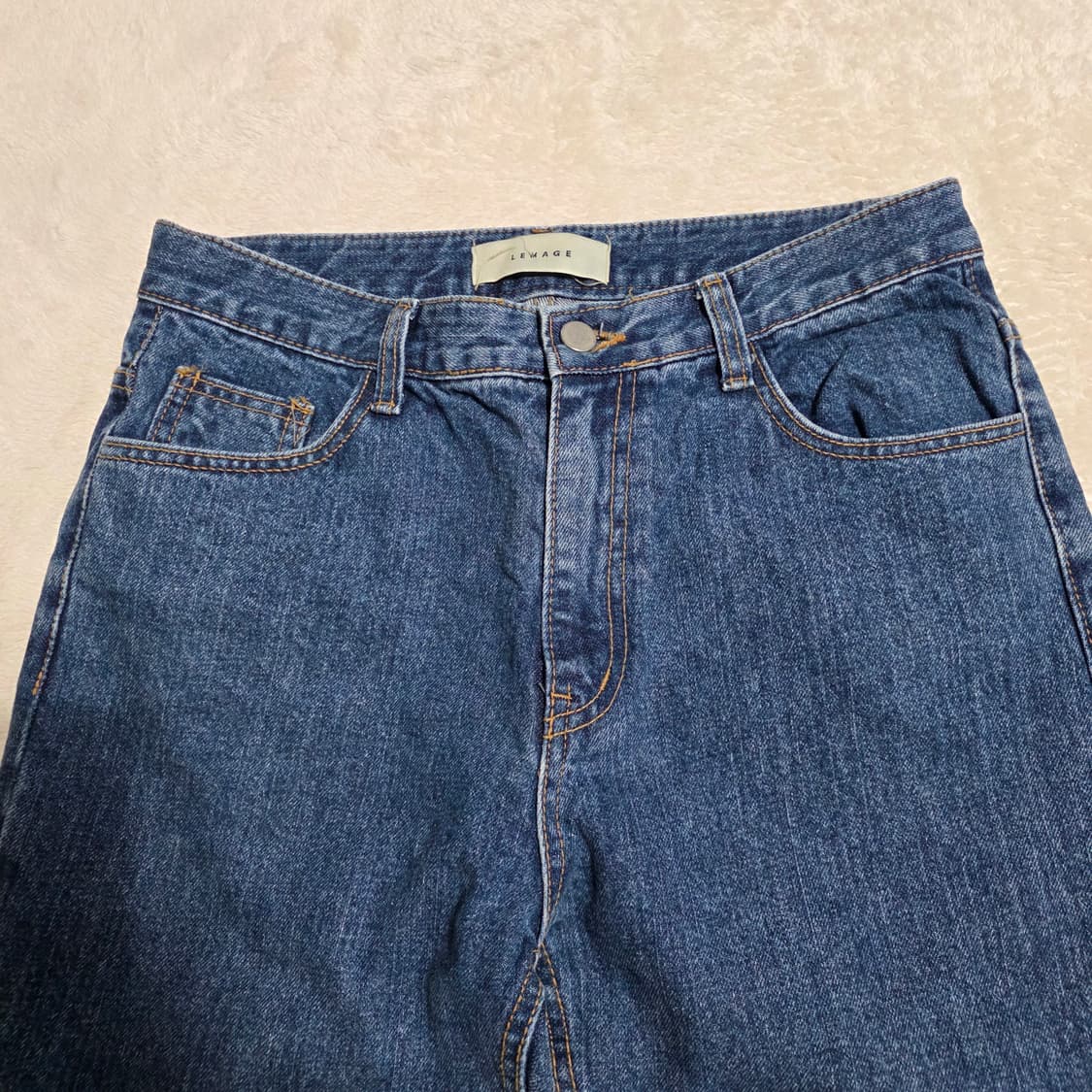 (M)여성 LEMAGE 찢청 데님 팬츠 상품이미지2