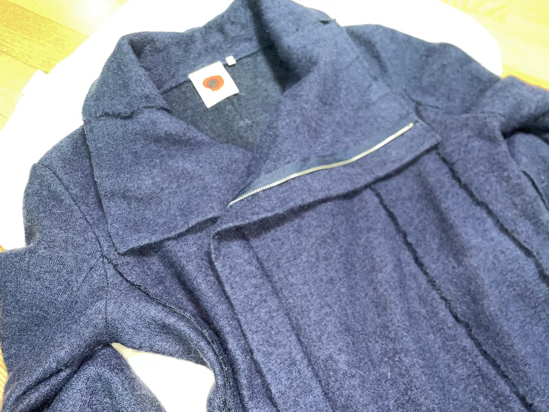 Poppy red drape wool jacket 상품이미지4