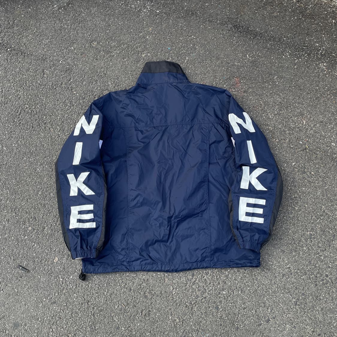 90s 나이키 대대장 스펠아웃 빅로고 트랙자켓 올드스쿨 바람막이 L 상품이미지4