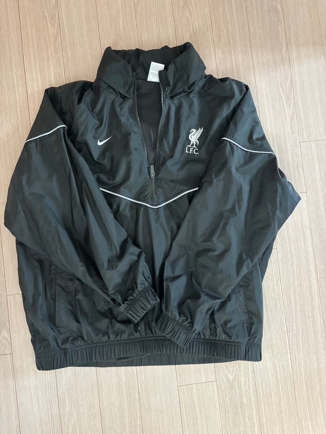 나이키 리버풀 FC 윈드러너 사커 아노락 자켓 나이트 포레스트 메탈릭 실 상품이미지1