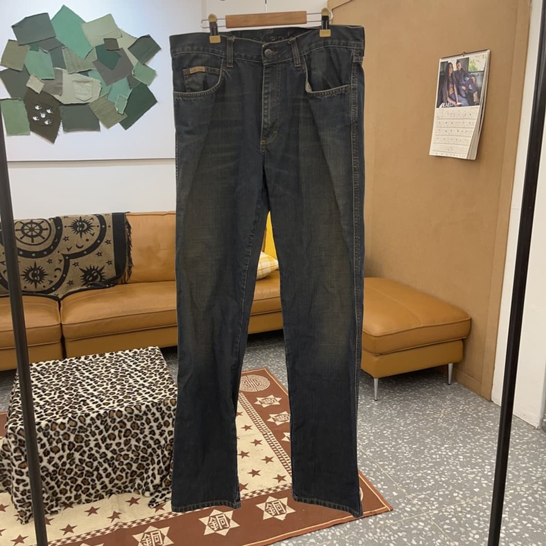 캘빈클라인 올드스쿨 빈티지 세미 와이드 데님팬츠 33인치 C09217 상품이미지3