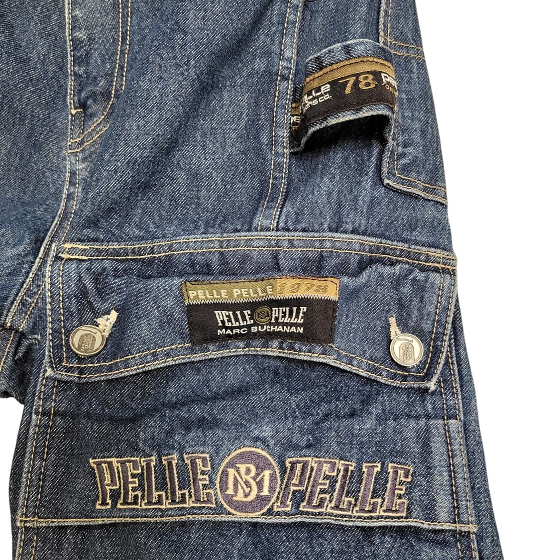 Pelle Pelle 펠레펠레 올드스쿨 데님 카고팬츠 상품이미지2