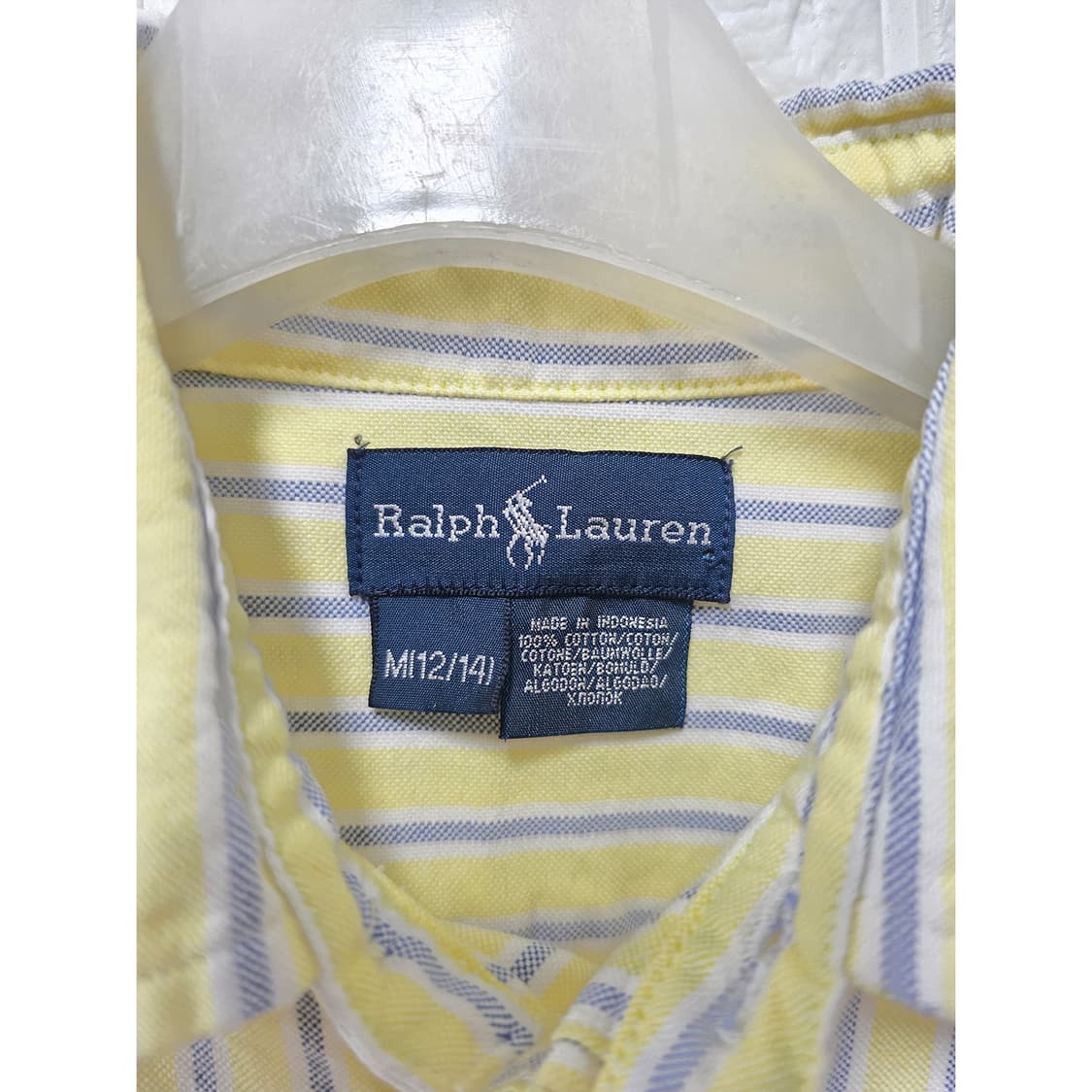택포) 폴로 랄프로렌 스트라이프 셔츠 M 상품이미지2