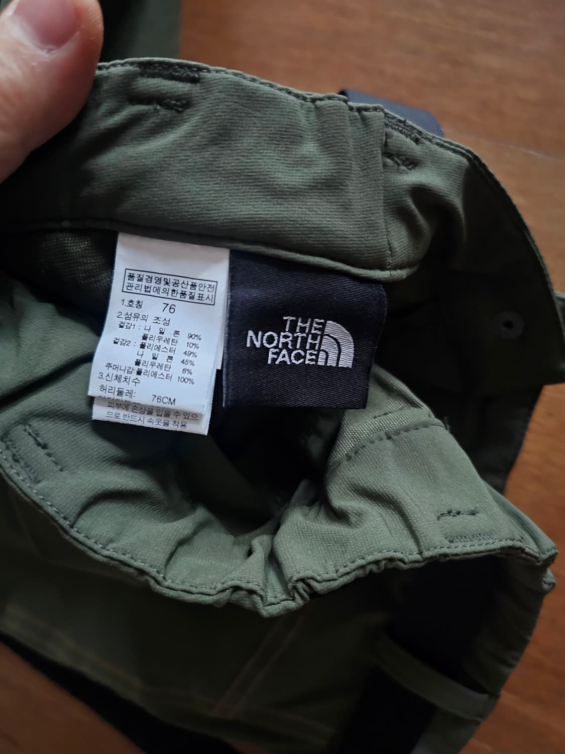 노스페이스 카키색 등산바지 76사이즈 상품이미지3