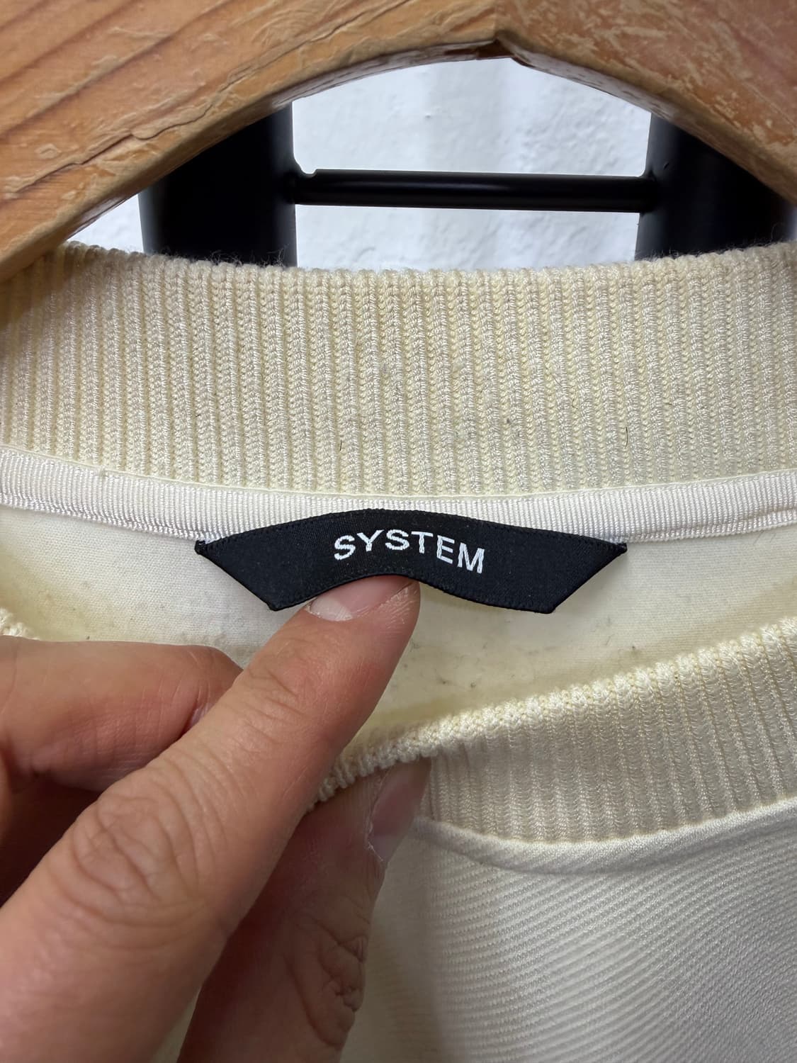 정품) 시스템옴므 한섬 22ss 맨투맨 100 상품이미지6