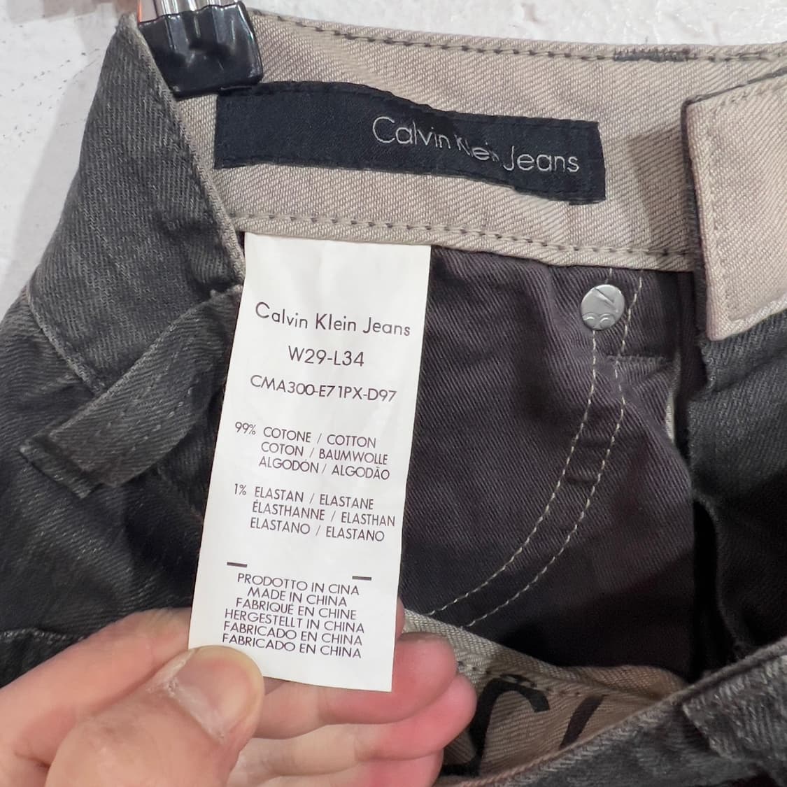 캘빈클라인 흑청 데님팬츠 상품이미지6