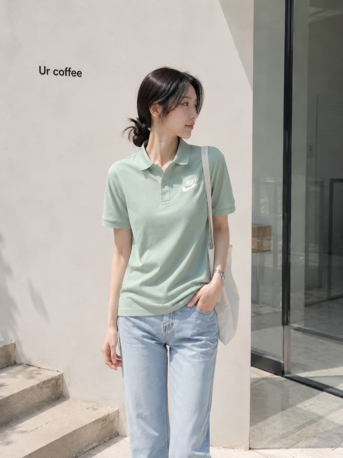나이키 애플민트🍏 슬림핏 pk 티셔츠 M 상품이미지2