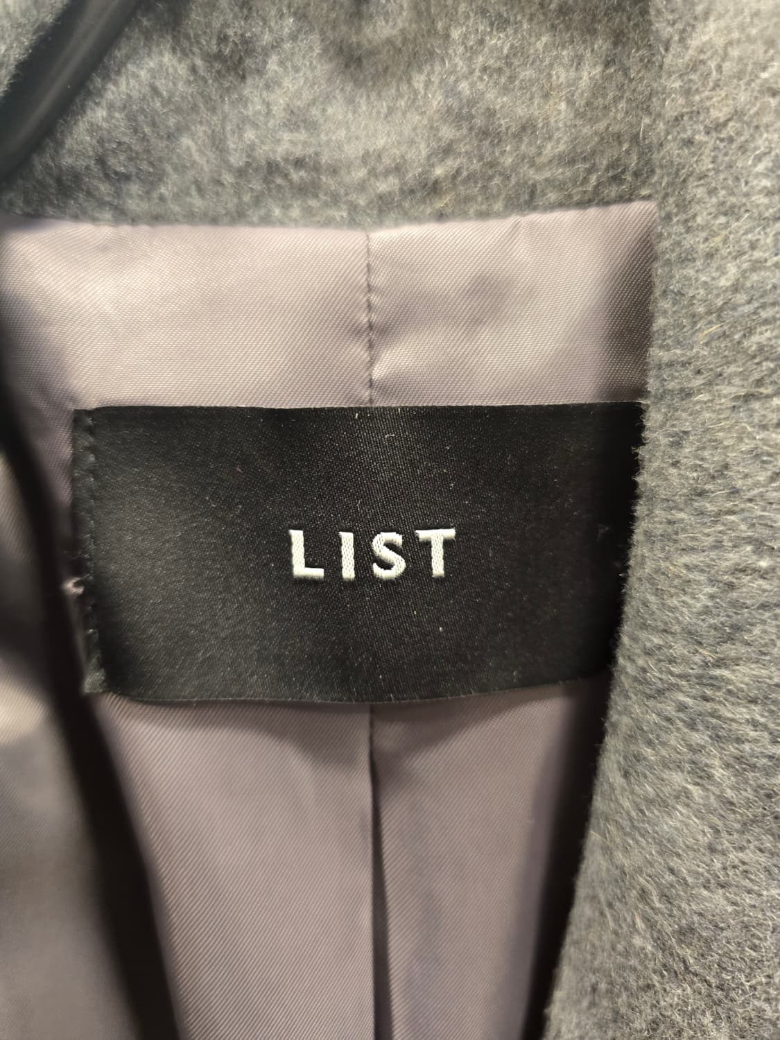 리스트 LIST 회색 모직 코트 55 상품이미지8