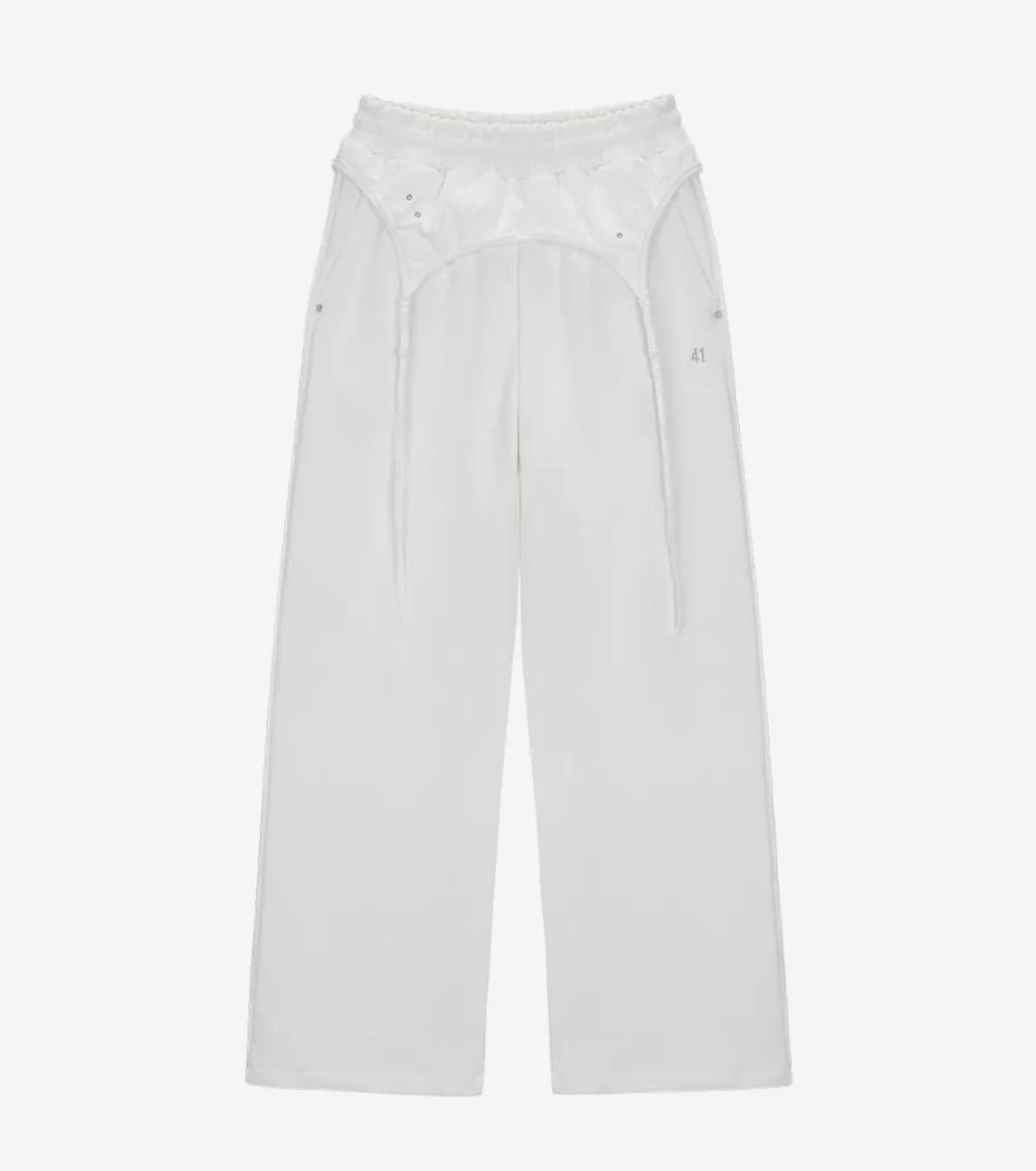 41PRAY 사일프레이 레이어드 스웻 팬츠 트레이닝 츄리닝 조거 와이드 상품이미지7