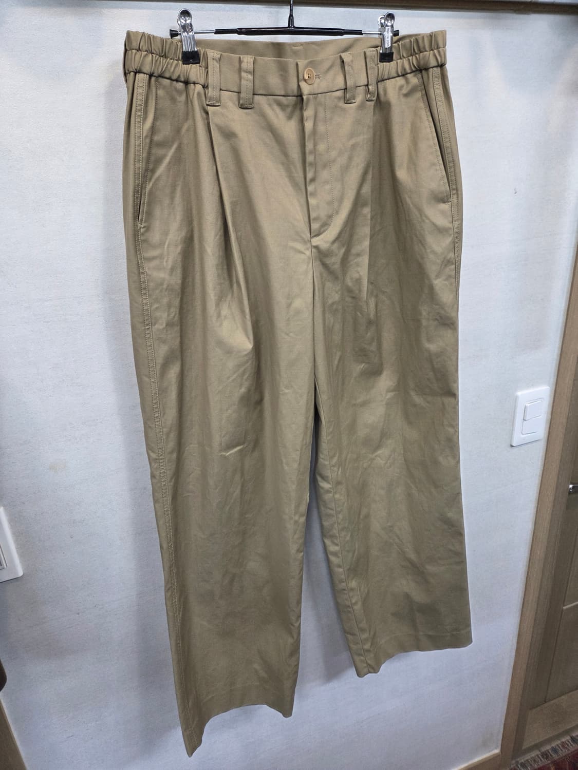 247 시리즈 원턱 반밴딩 와이드 치노팬츠 xl 대략 33 34 상품이미지6