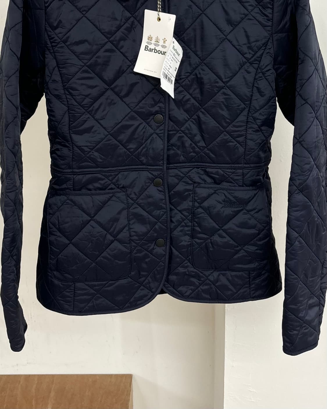 바버 네이비 데브론 퀄팅 자켓 상품이미지5