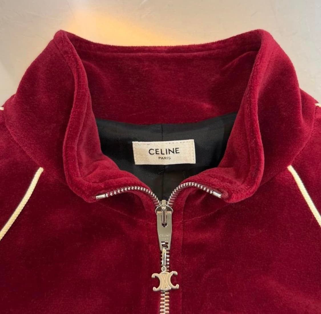 [리오브전포점] 셀린느 트리오페 벨루어 트랙 벨벳 집업 상품이미지4