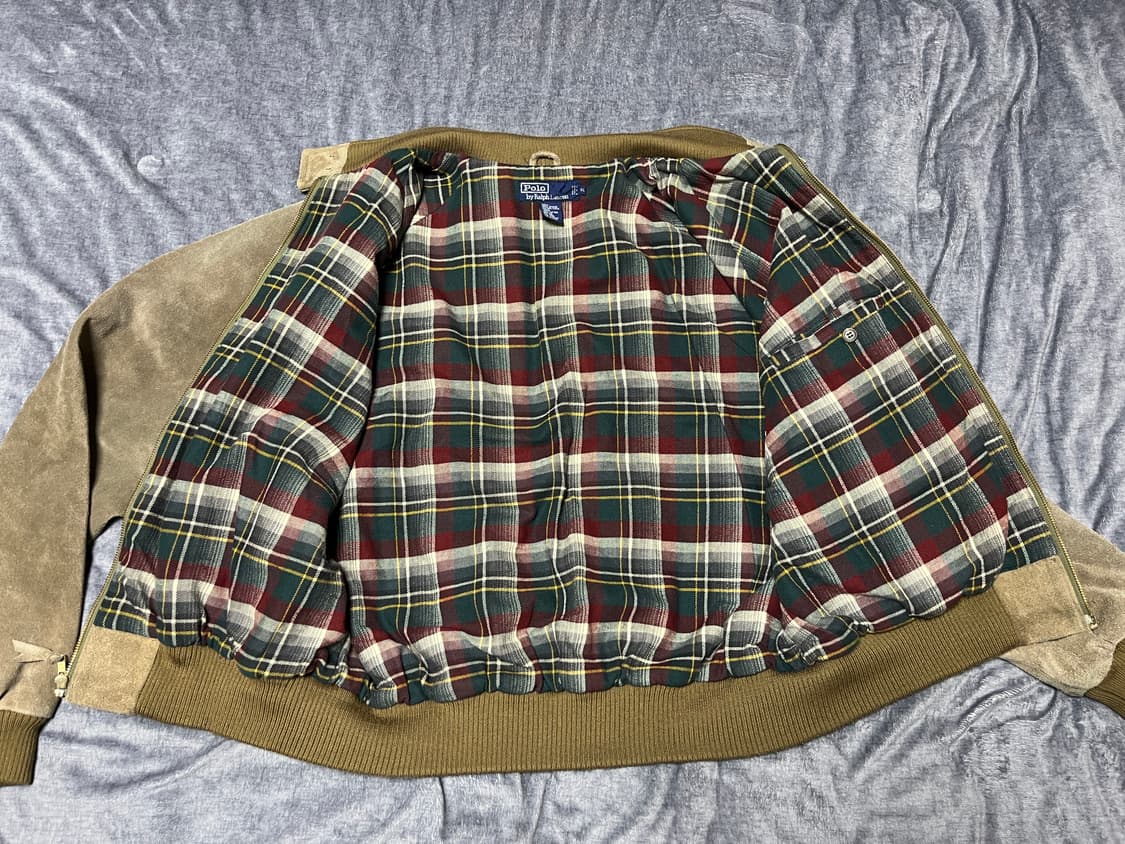 폴로 랄프로렌 90s 스웨이드 바라쿠타 해링턴 이종원 자켓 상품이미지8