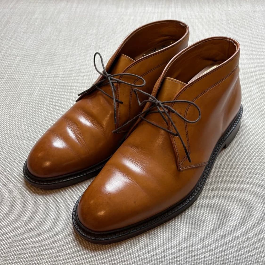 (265mm) USA Ralph Lauren 탠 더비 슈즈 상품이미지1