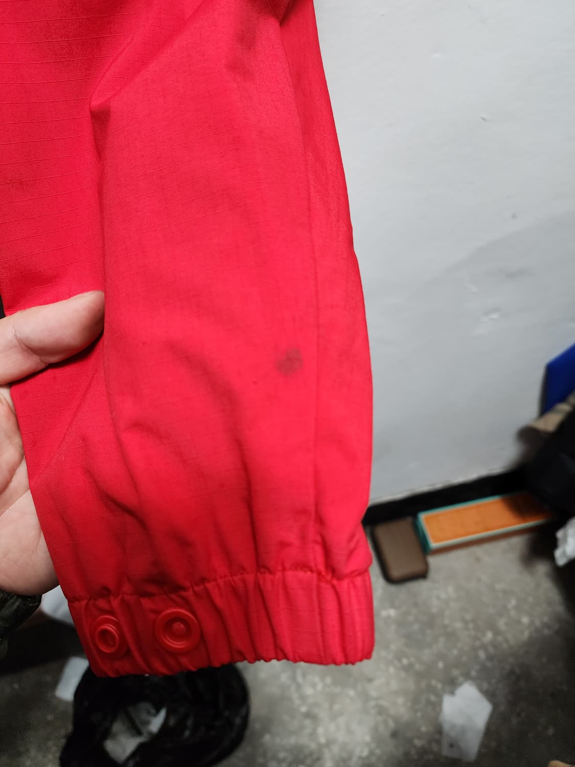 컬럼비아 백로고 레드 코치 자켓 상품이미지3