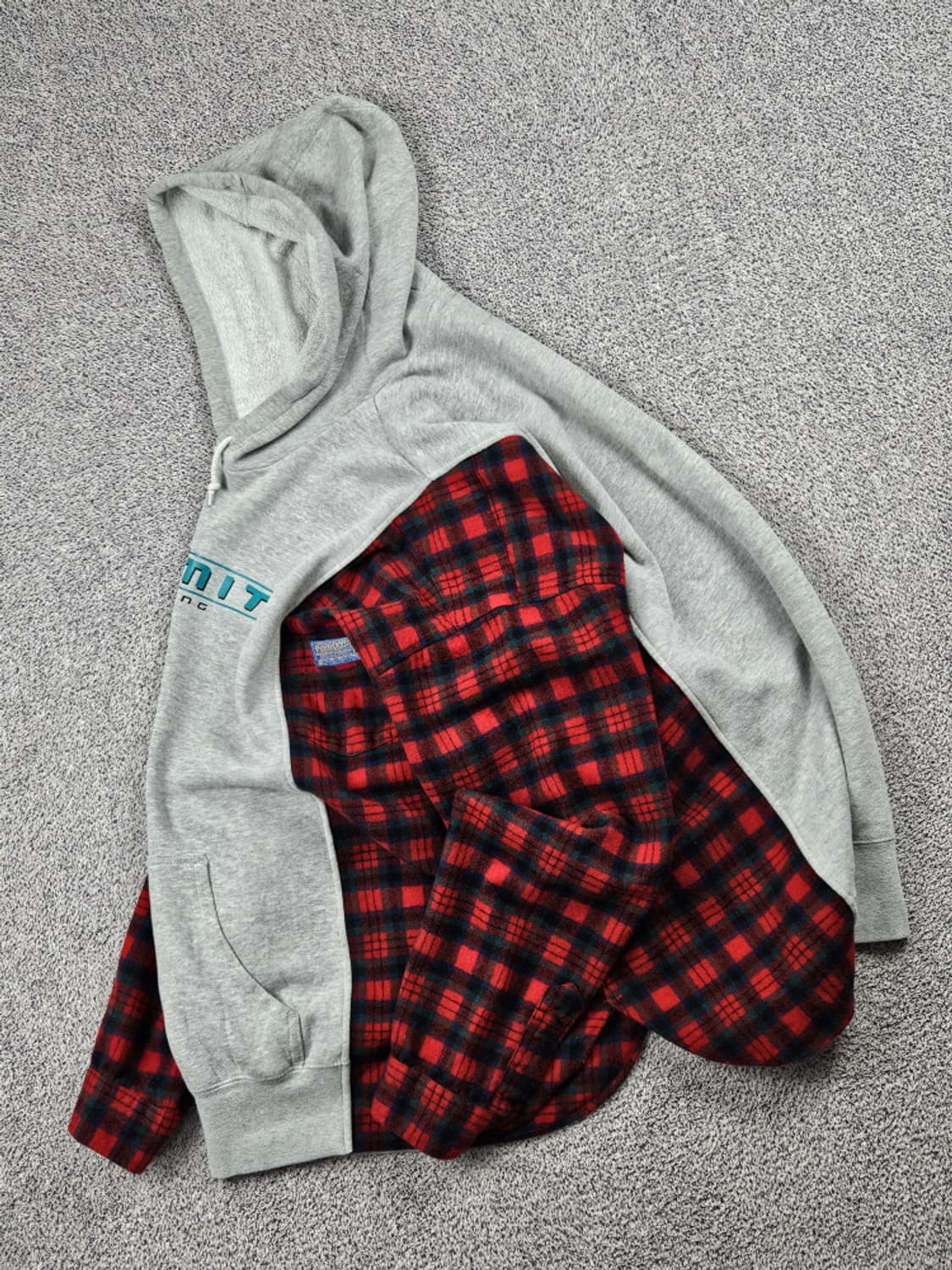 레이어컷 믹스드 나이키X펜들턴 커스텀 후디 (상세설명참조) / 10223 상품이미지3